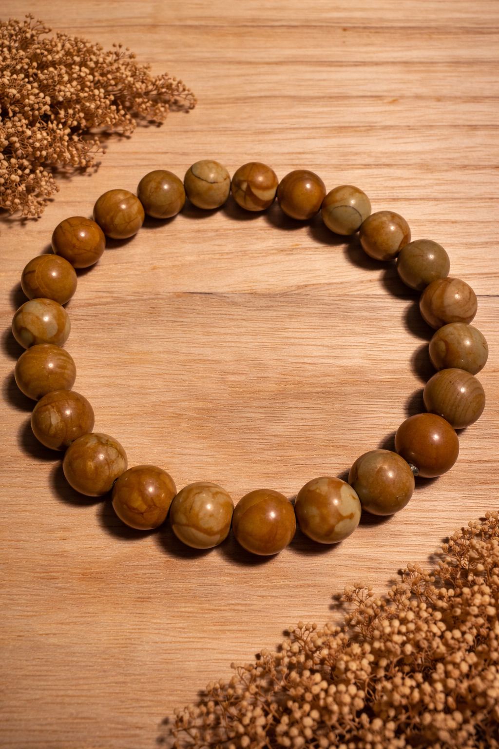 Bransoletka ze szklanych koralików