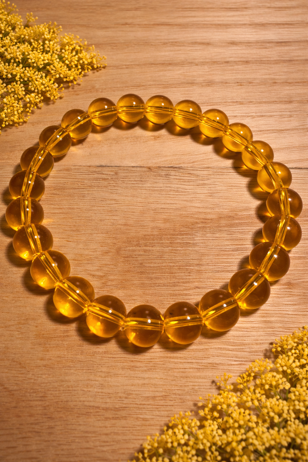 Bransoletka ze szklanych koralików