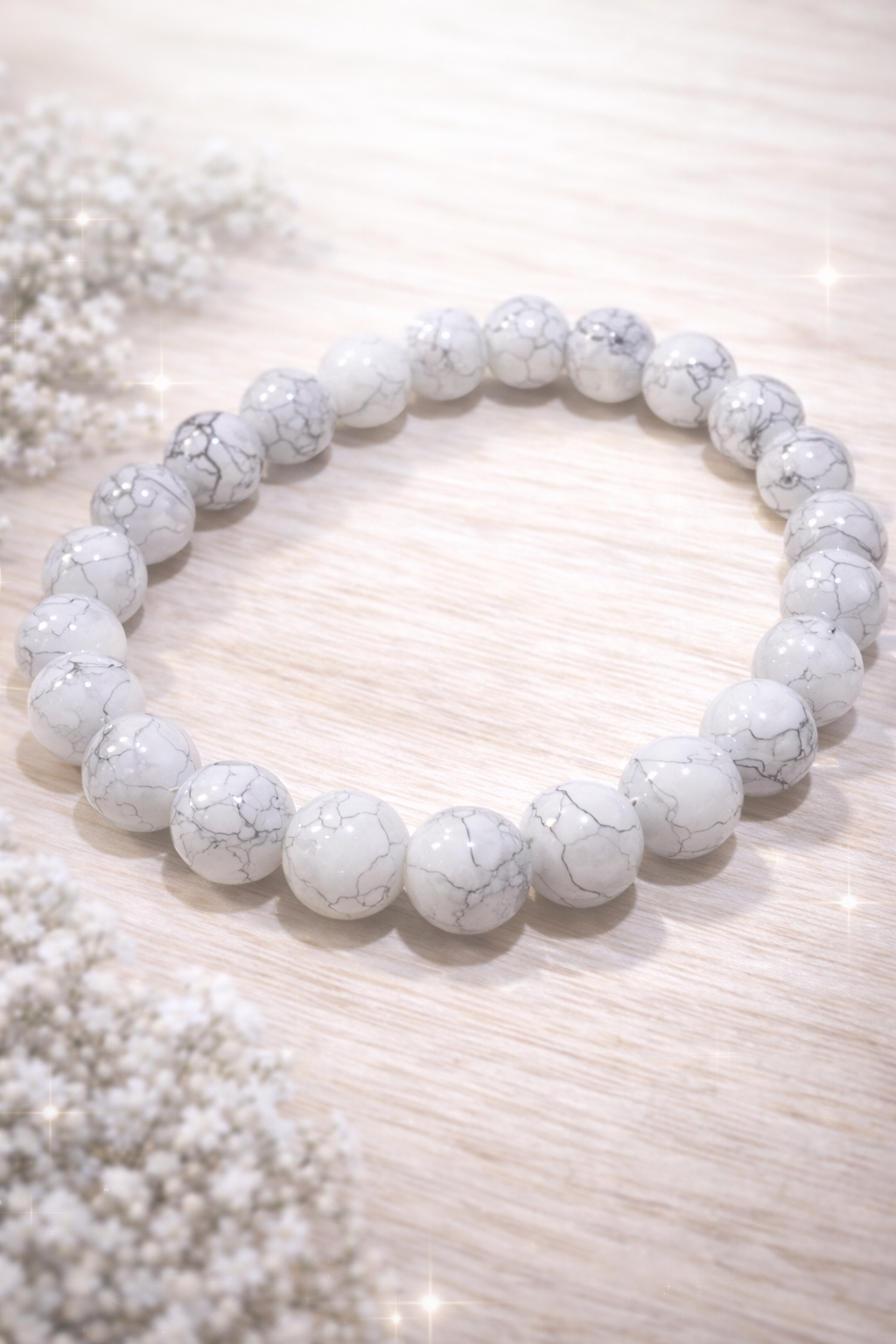 Bransoletka ze szklanych koralików