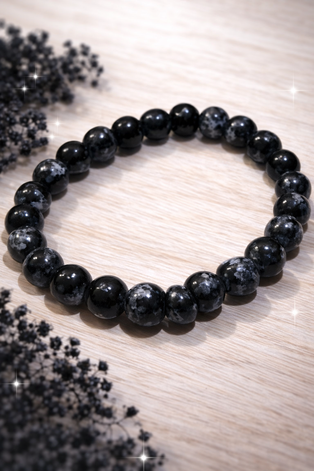 Bransoletka ze szklanych koralików