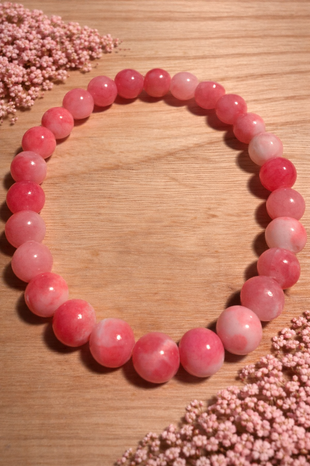 Bransoletka z kamieni syntetycznych