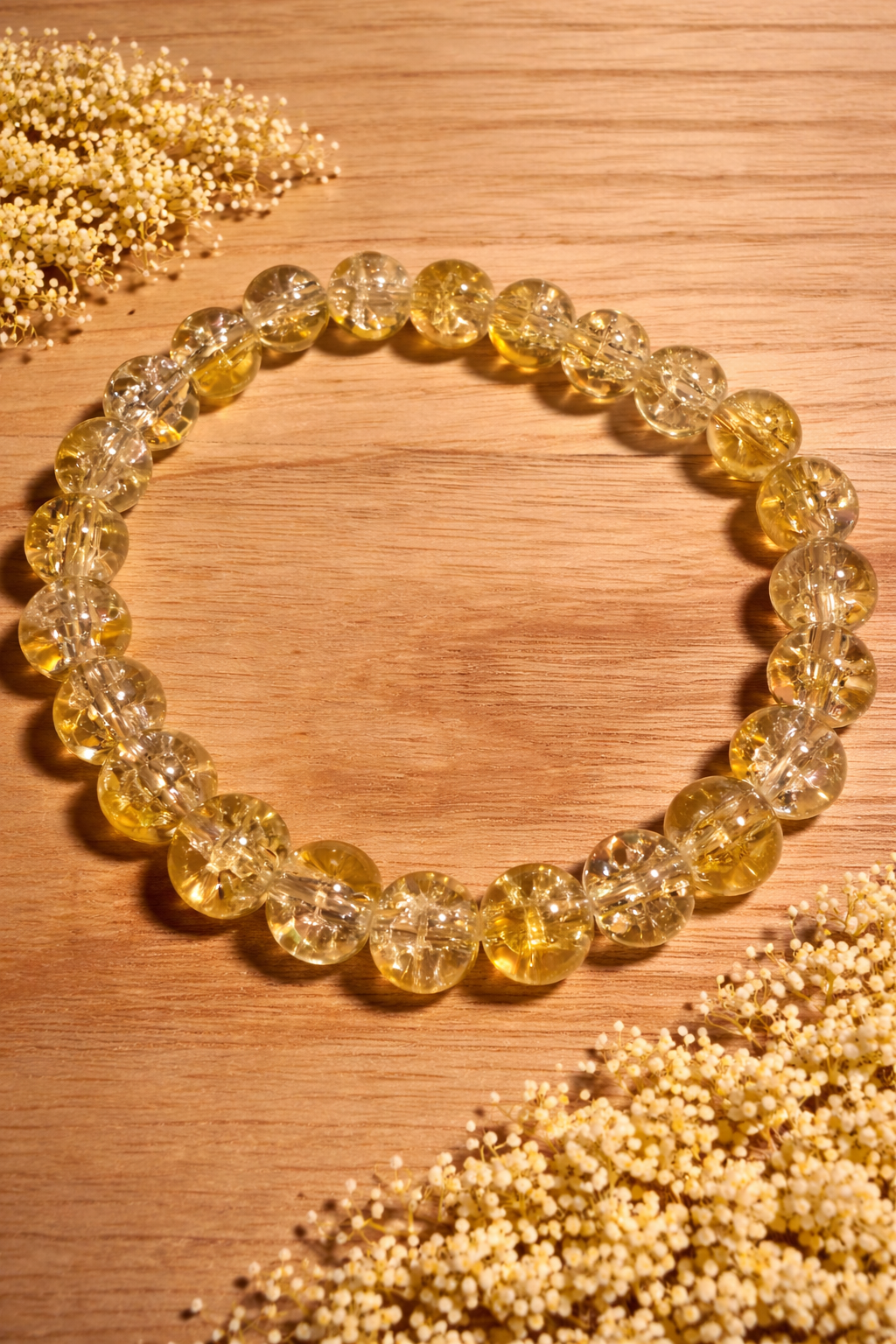 Bransoletka ze szklanych koralików